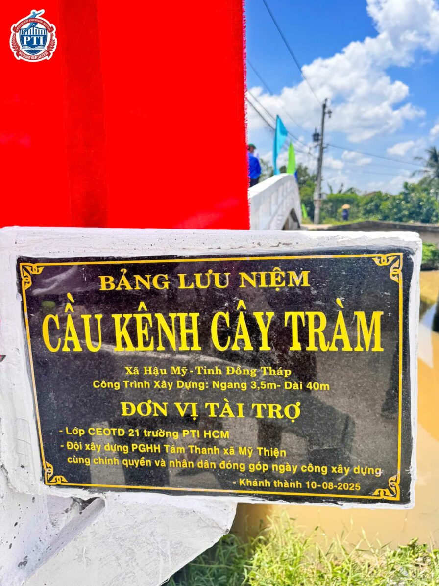 Hành trình thiện nguyện, teambuilding và khánh thành cầu nghĩa tình của tập thể lớp CEO TD21 PTI HCM – Lan tỏa yêu thương, kết nối cộng đồng 6 1 2 1
